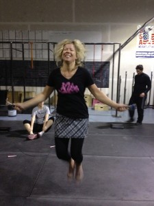 Kendra LOVES double unders ... almost as much as me snapping her photo during them!